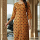 Mix Printed Cotton A-Line Kurti with Pockets & Round Neck | Label Anju Kumar