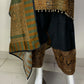 Mehroon & Green Dola Silk Designer Farshi Salwaar Suit Set