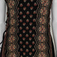 Black Pure Crepe Ajrakh Printed Indo-Western Co-ord Set with Hand Embroidery