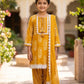 Mustard Yellow Pure Handloom Cotton Farshi Salwar Suit Set for Girls | 7–18 Years