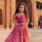 Peach Pure Cotton Diwali Lehenga Choli for Girls | New Born to 7 Years