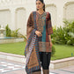 Mehroon & Green Dola Silk Designer Farshi Salwaar Suit Set