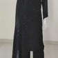 Black Pure Chinon Silk Party Wear Suit with Katdana Handwork – Women’s Ethnic Wear