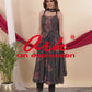 Black & Red Cotton Spaghetti Anarkali Suit Set with Mirror Embroidery & Net Dupatta – Women’s Ethnic Wear