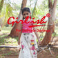 Gajri colour Cotton Choli with Off-White Printed Lehenga & Dupatta – Kids Ethnic Wear | Label Anju Kumar