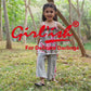 Grey Floral Print Spaghetti Top with Plazo Set – Indo-Western Kids Ethnic Wear | Label Anju Kumar