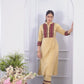 Beige Khadi Cotton Suit with Dupatta Set – Elegant Everyday Wear | Label Anju Kumar